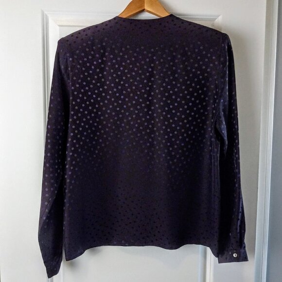 Geoffrey Alexander for Private Agenda Silk Long Sleeve Blouse - Picture 2 of 5